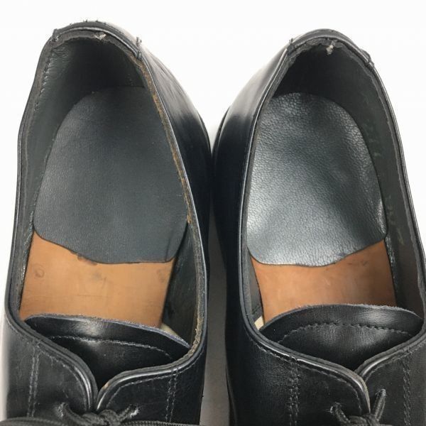 試着交換OK！70s/Vintage 　ドイツ製?　GESKA社　サービスシューズ　プレーントゥ〈黒/BLACK/ブラック〉size42　26.5-27.0程度　ビンテージ/メンズ/shoes//men's 菅NO.WZH-44 試着交換OK！70s/Vintage ドイツ製? GESKA社 サービスシューズ