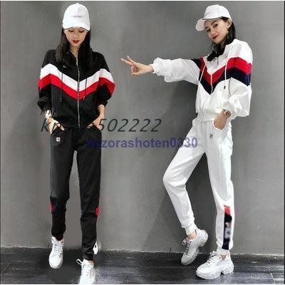 セットアップ レディース 上下セット アウター ジャージ ロングパンツ 運動着 スポーツウェア アウトドア ジョグパンツ kni4a502222
