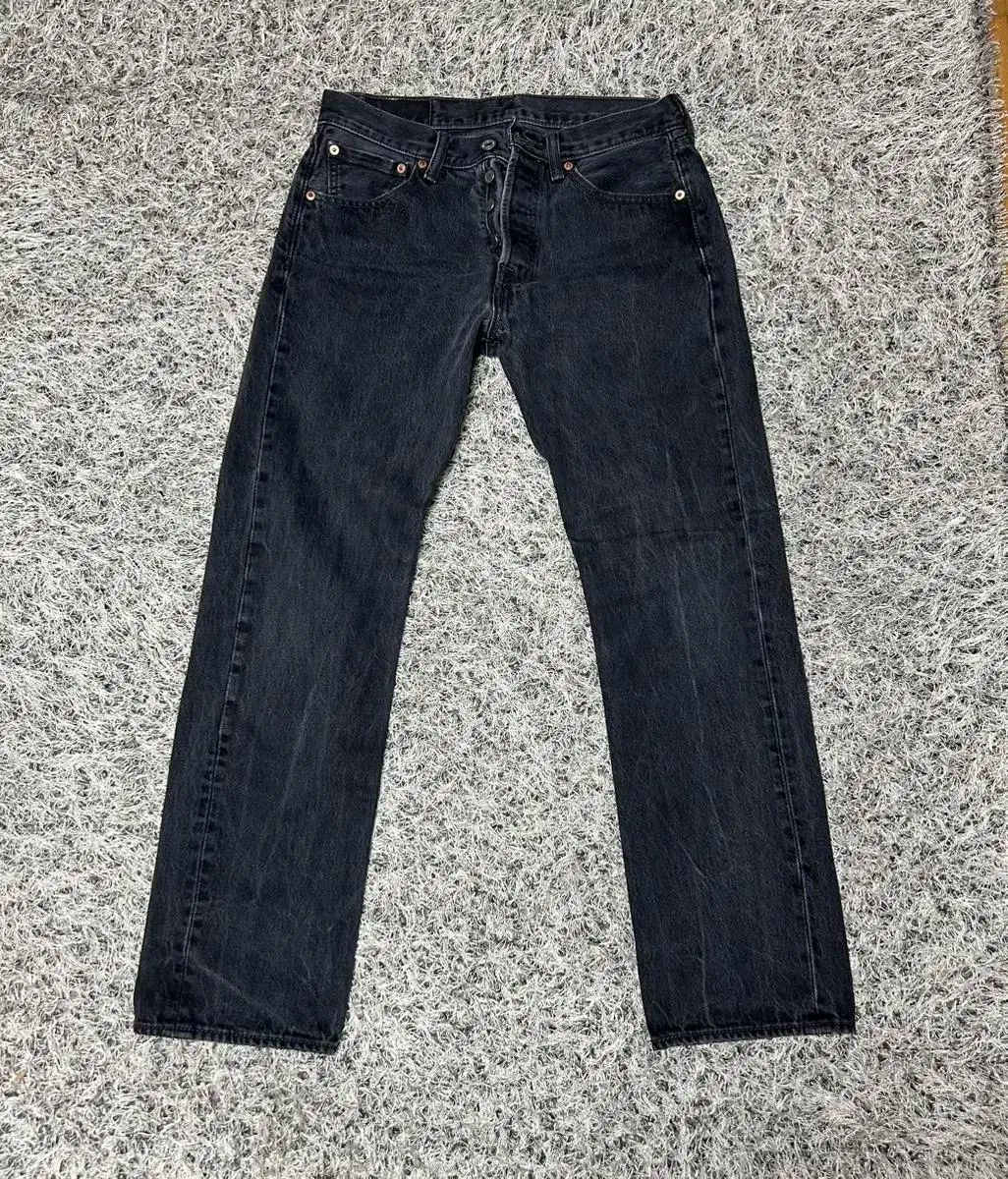【雷市場（ポンジャン）商品韓国直送】LEVI'S(リーバイス) 501 ストレートデニム 黒 30x30