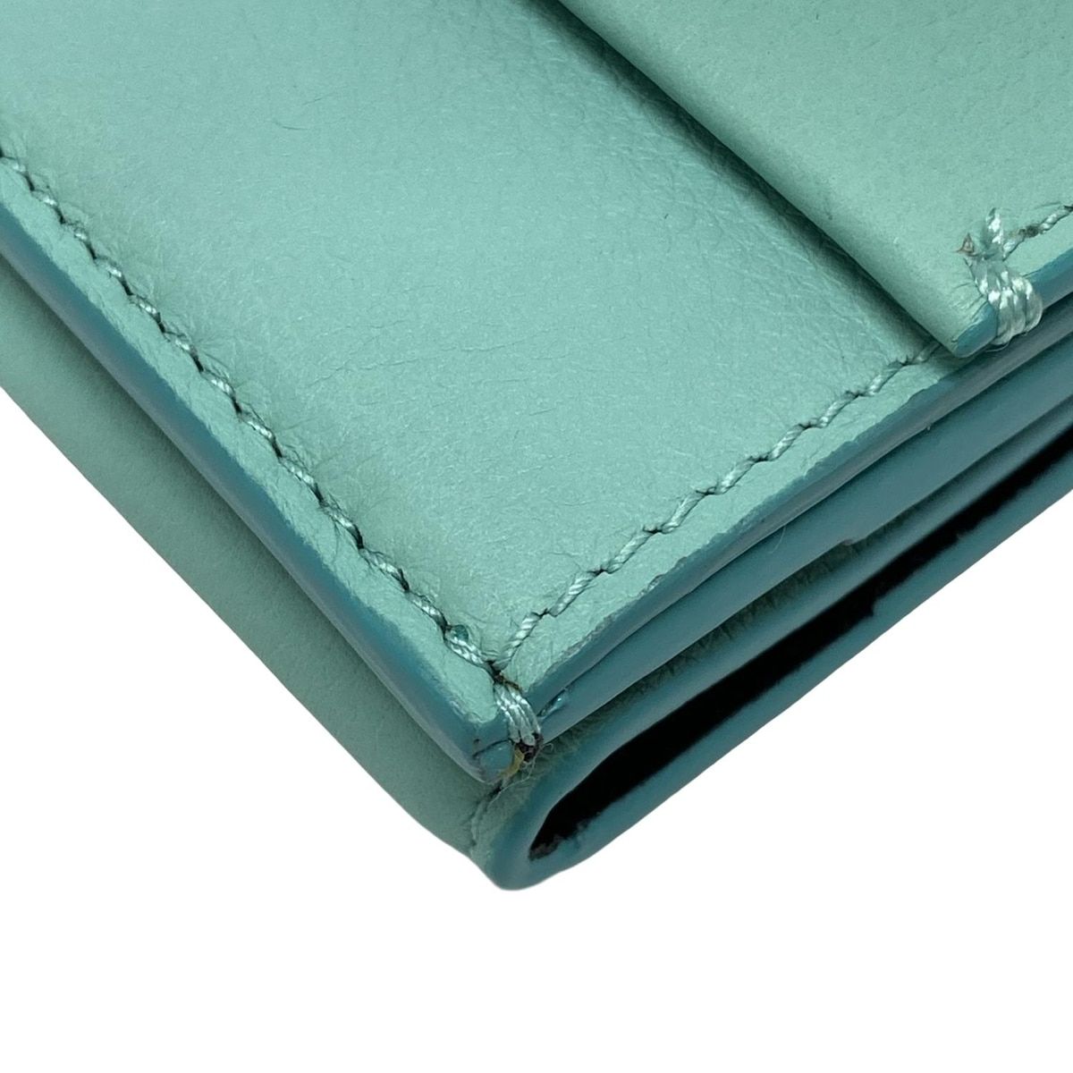 Tiffany & Co.／三つ折り財布 ／黒・ティファニーブルー　美品 楽天市場】ティファニー 三つ折り財布(小銭入れあり) バイカラー