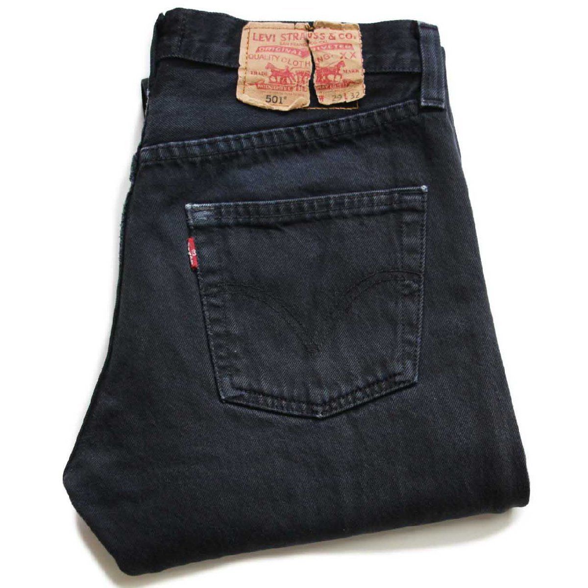 Levi'sリーバイス 501 後染め ブラック デニムパンツ w29 L32