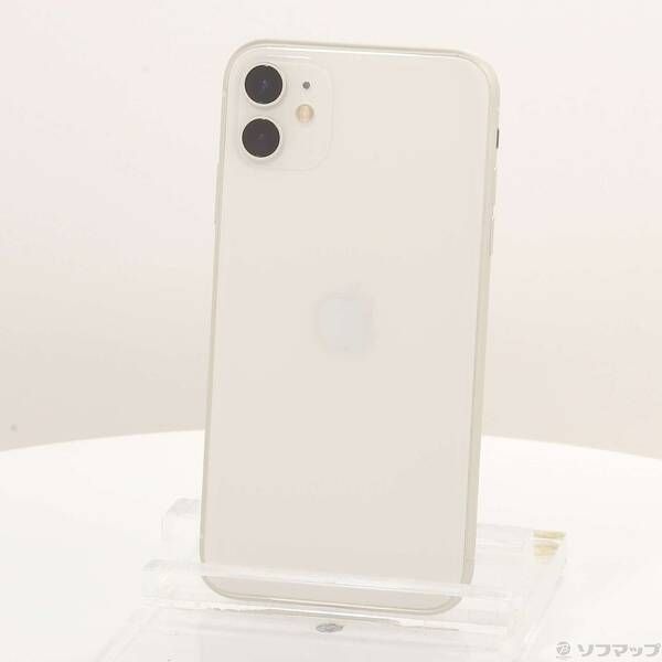 中古品〕 iPhone11 128GB ホワイト MWM22J／A SoftBank【262】 こちら