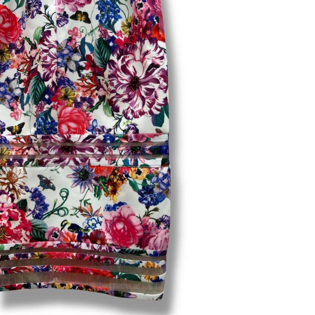TADASHI SHOJI タダシショージ 花柄 ノースリーブ ドレス フラワー