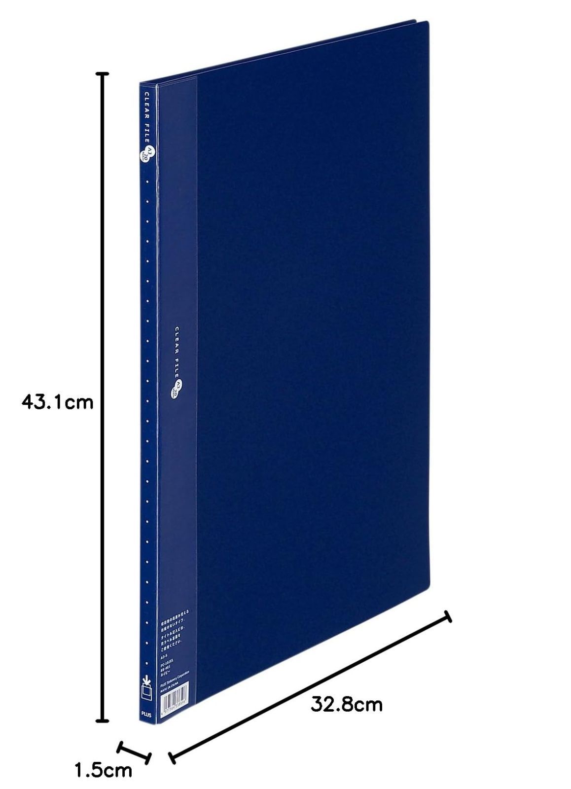 新着商品 20ポケット A3縦 スーパーエコノミー 88-401 クリアファイル ネイビー プラス