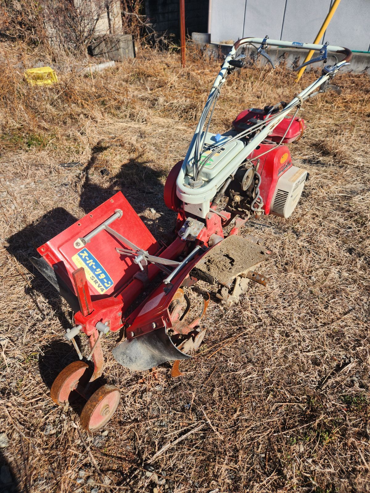 引き取り限定」$ SRV4 スーパーリターン 耕運機 マメトラ 農機