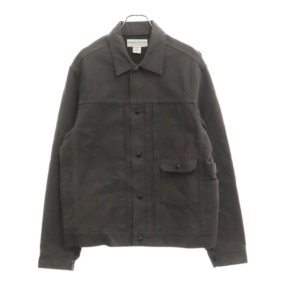 SASSAFRAS (ササフラス) GARDENER JACKET ガーデナージャケット スナップボタン ジャケット チャコール