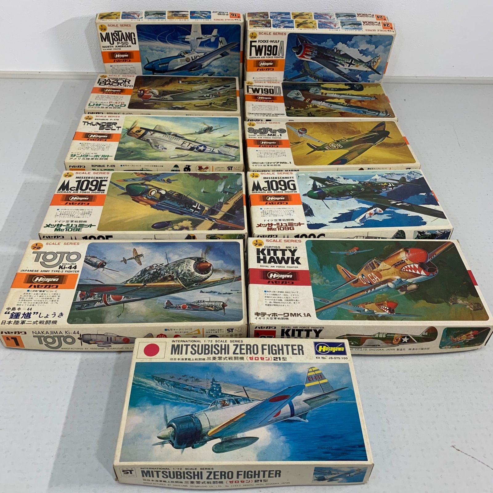 11個セット ハセガワ プラモデル 1/72 イギリス・ドイツ