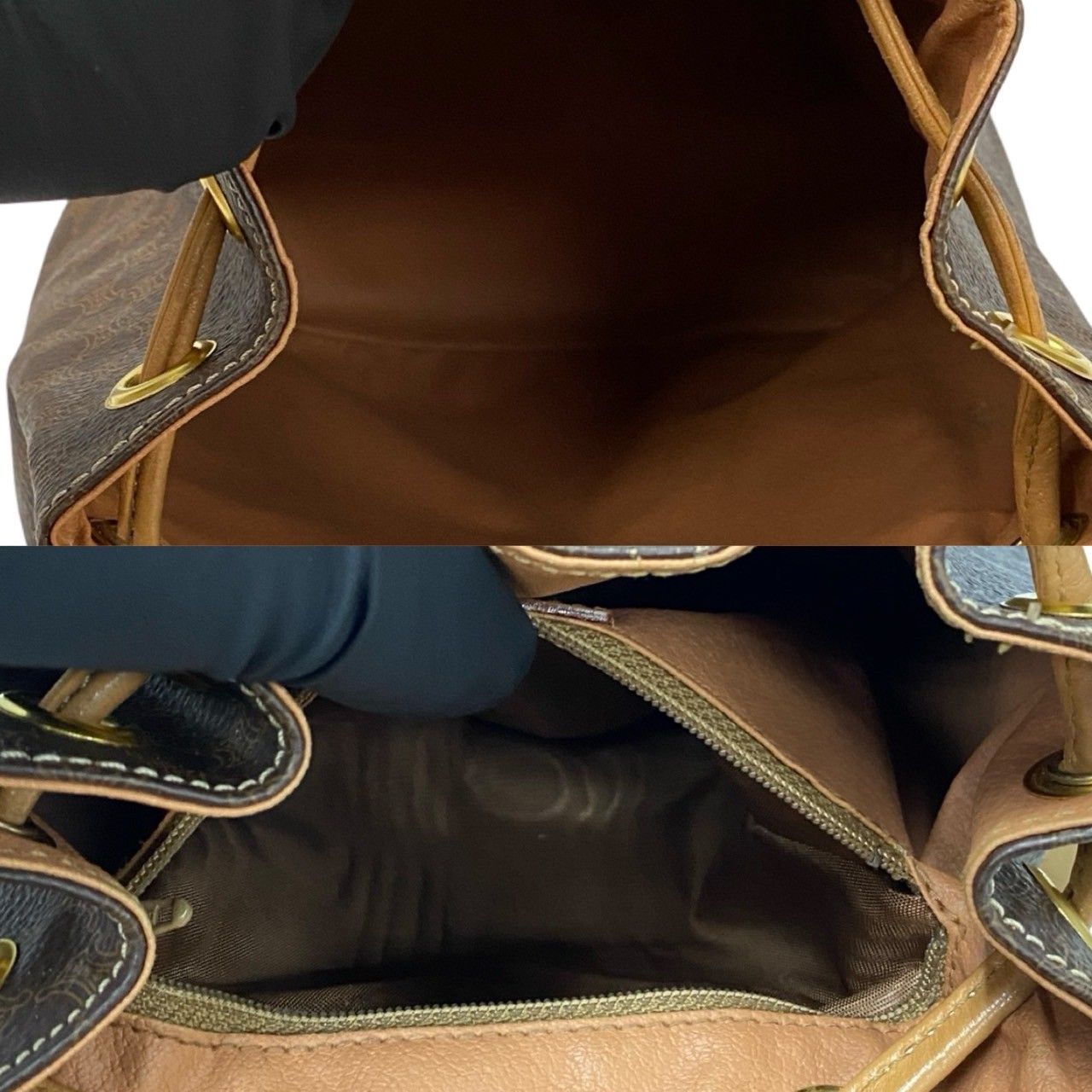 極 美品 CELINE セリーヌ ヴィンテージ マカダム ブラゾン 柄