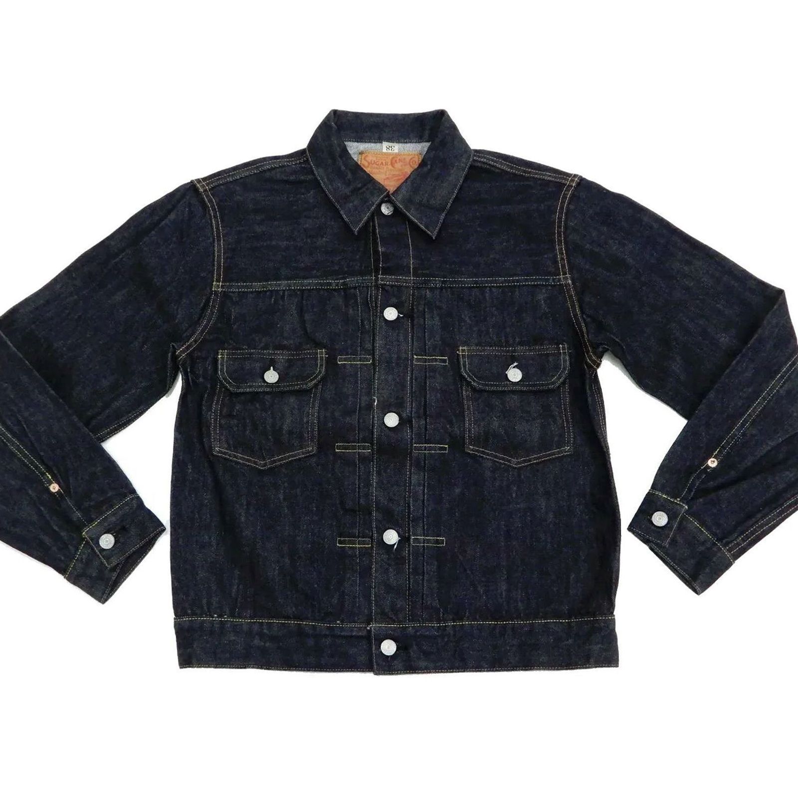 シュガーケーン Sugar Cane デニムジャケット SC11953A 東洋エンタープライズ メンズ セカンドタイプ Gジャン SC11953A-421 インディゴワンウォッシュデニム