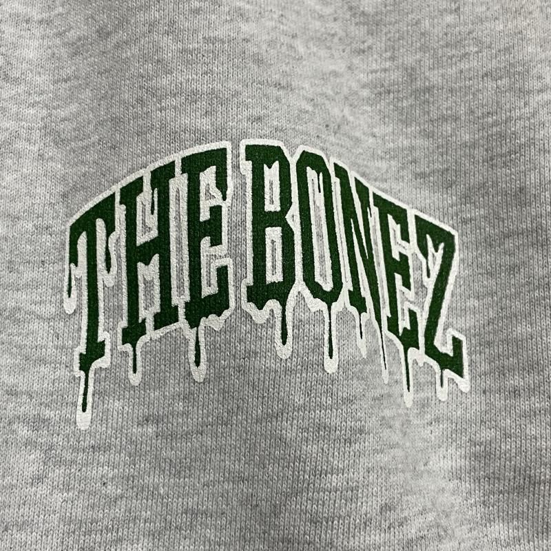 THE BONEZ / ザ・ボーンズ ロゴ入り 裏起毛 スウェットパンツ 杢グレー