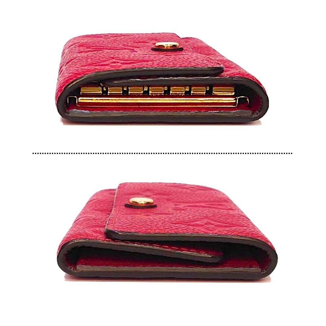 LOUIS VUITTON ルイヴィトン LV 6連キーケース モノグラム アンプラント M63708 ミュルティクレ6 赤 スカーレット 極美品！