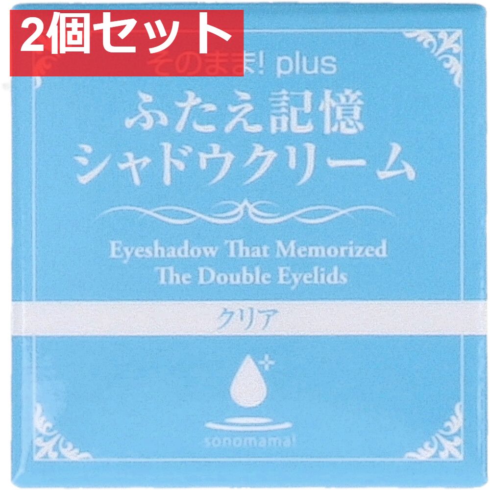 そのまま！plus ふたえ記憶シャドウクリーム クリア 3g 2個セット まとめ売り