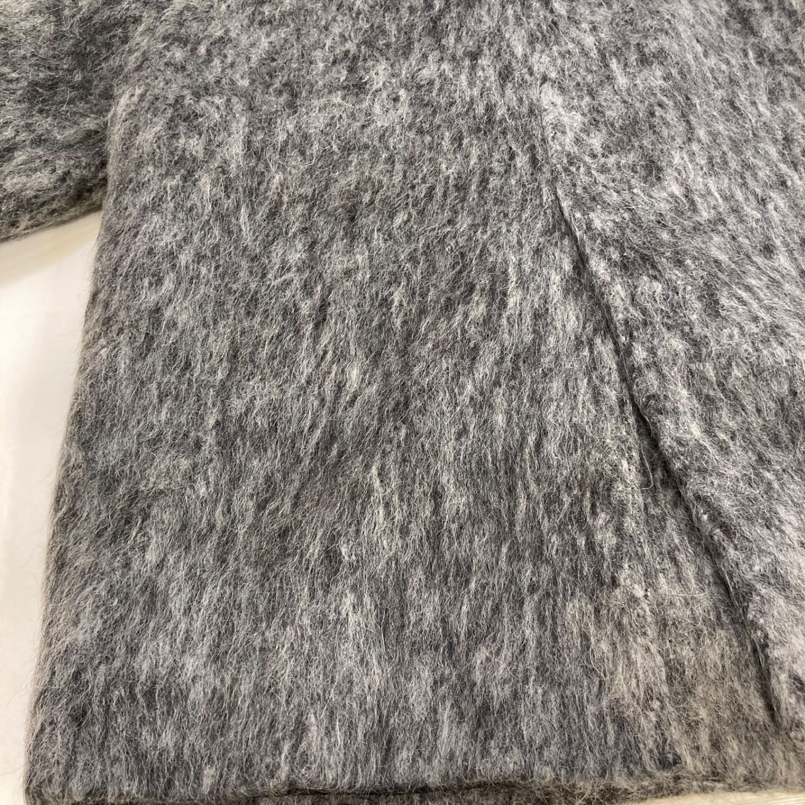 ANOGH アノフ WOOL SHAGGY JACKET COART BEIGE シャギーコート 立体感