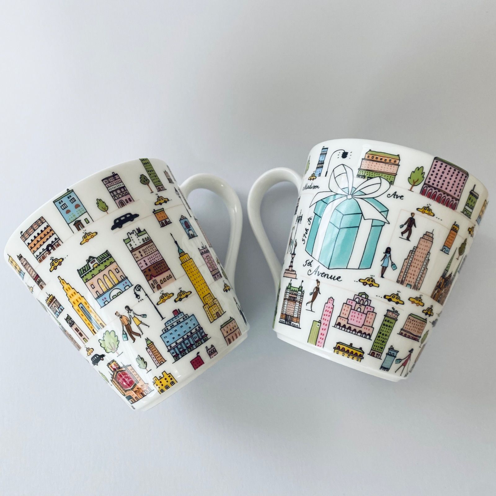 TIFFANY&CO 5thアベニューNYのプレート2枚組 TIFFANY＆Co