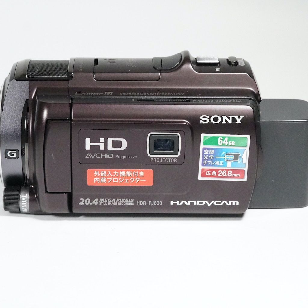 SONY　HDR-PJ630V　ブラウン Amazon | SONY ビデオカメラ HANDYCAM PJ630V 光学12倍 内蔵