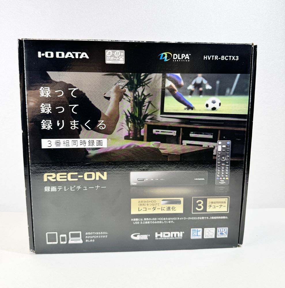 HY】【新古品】I-O DATA製 REC-ON HVTR-BCTX3｜地上・BS・CS対応