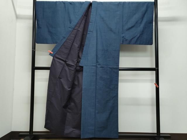 平和屋着物 男性 紬 アンサンブル 霞文 キングサイズ 正絹 vf