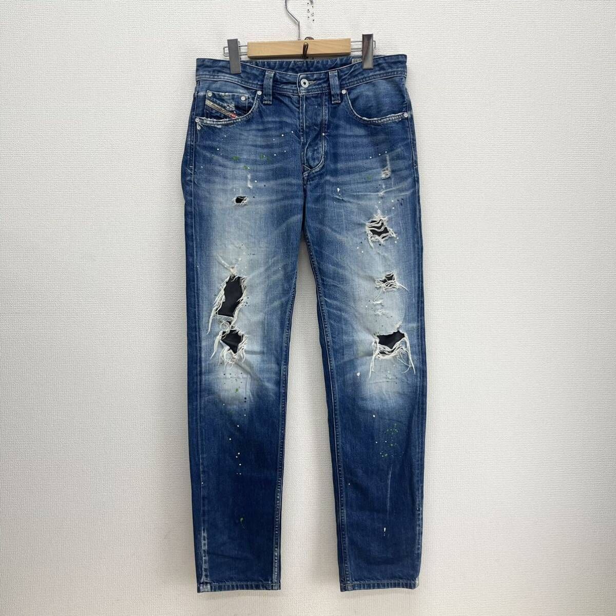 DIESEL ディーゼル LARKEE-T ダメージ加工 リペア加工 ペイント加工 