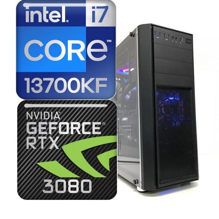 ゲーミングPC Core i7 13700KF RTX3080 DDR5 4800 32GB NVMe 500GB