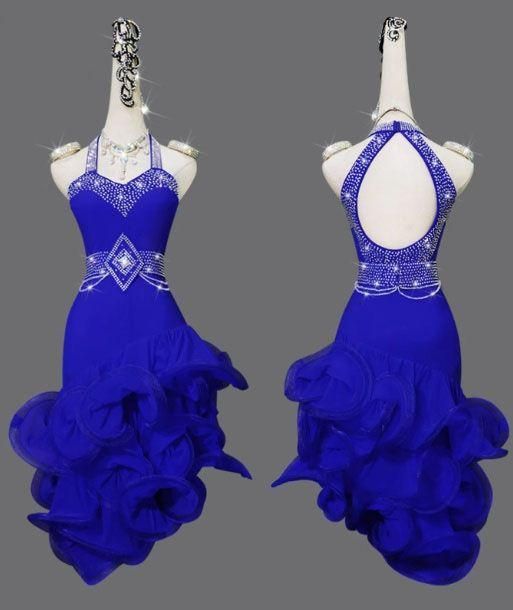 社交ダンスドレス ラテンドレス 競技 デモ用 ルンバ オーダーメイド