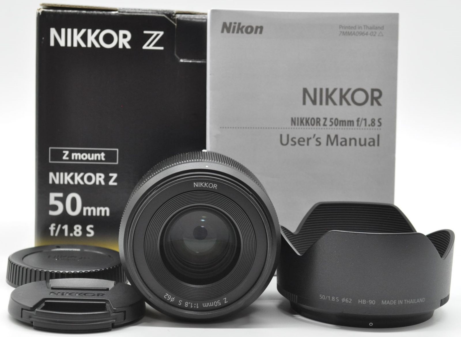 ＜極上美品！！＞　ニコン　Nikon　NIKKOR Z 50mm f/1.8 S　♪あるとうれしい元箱＆フード＆説明書付き♪