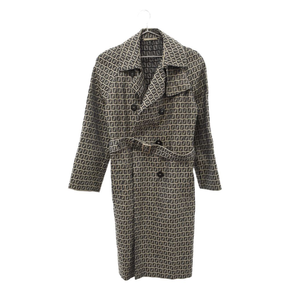 FENDI ズッカ柄 トレンチコート FENDI (フェンディ) トレンチコート ズッカ柄 ダブル ベージュ