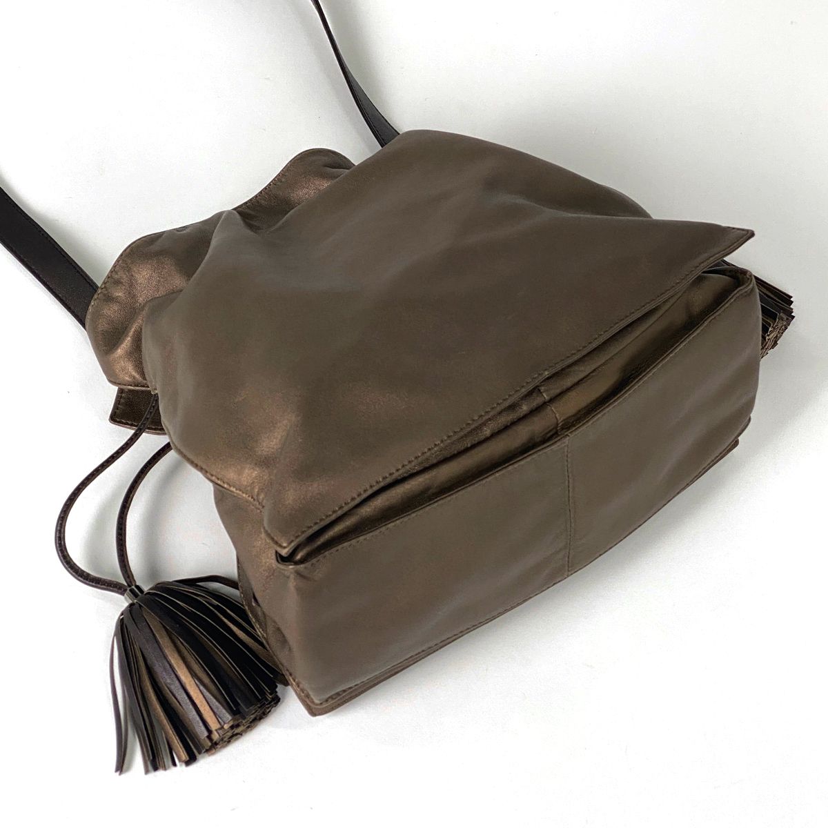 ロエベ LOEWE アナグラム ショルダーバッグ フラメンコ 巾着型