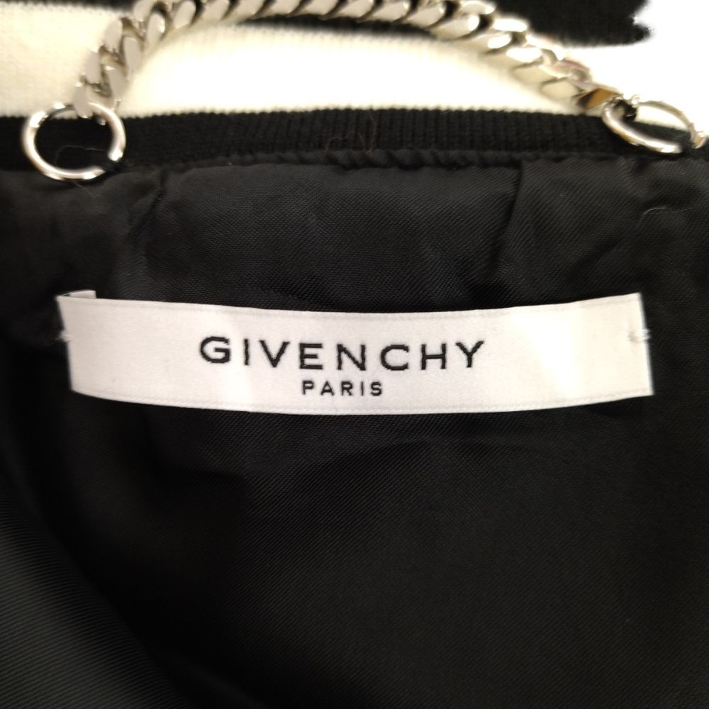 GIVENCHY (ジバンシィ) バック刺繍ロゴ ボンバージャケット BM00121Y1A ブラック - メルカリ