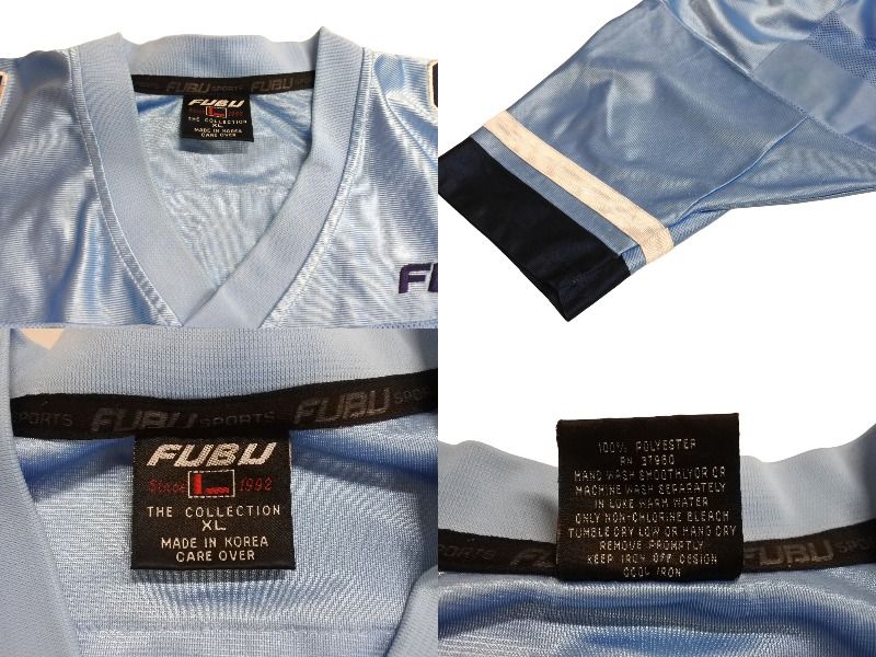 FUBU THE COLLECTION フブ ゲームシャツ ホッケーシャツ サイズ