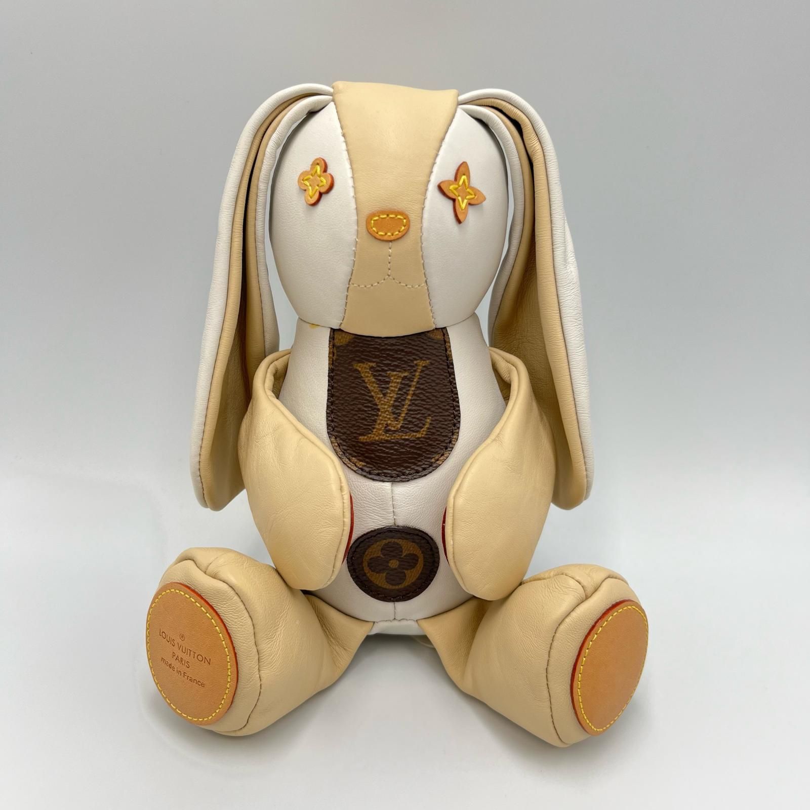 ルイヴィトン LOUIS VUITTON その他ホビー ドゥドゥ ルイス ウサギ ぬいぐるみ GI0367 モノグラムキャンバス|レザー ベージュ系 レディース