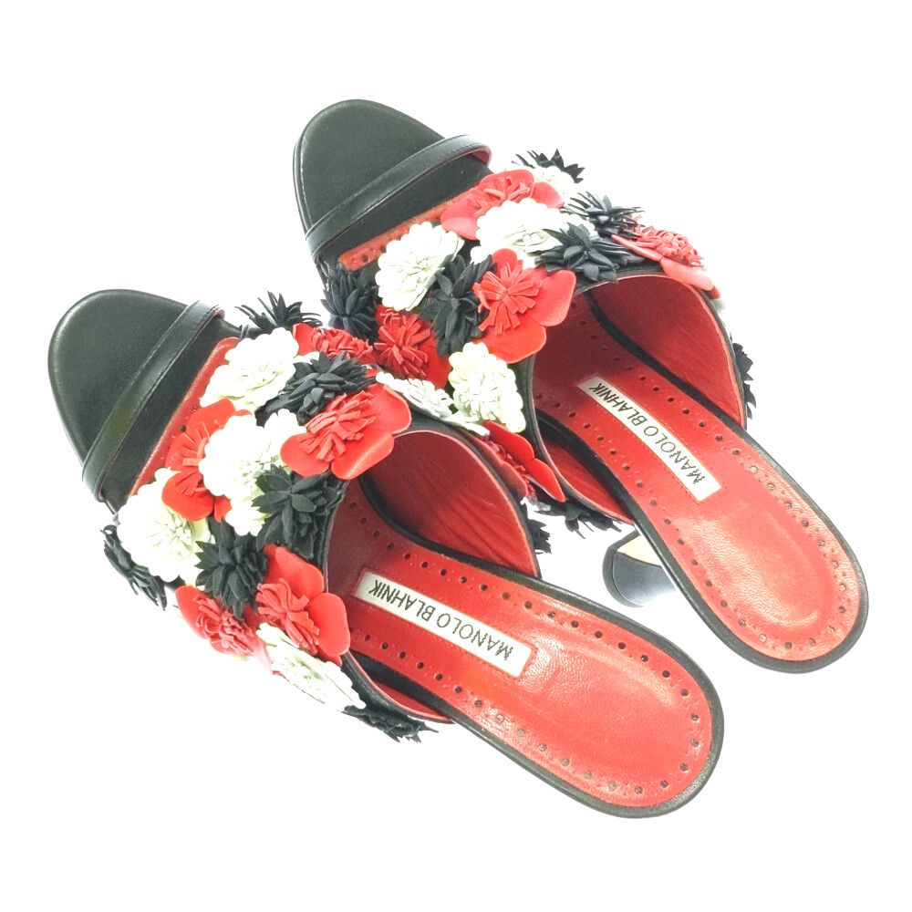 マノロブラニク ミュール 36 MANOLO BLAHNIK マノロブラニク ミュール MAYSALE SUEDE DAIM
