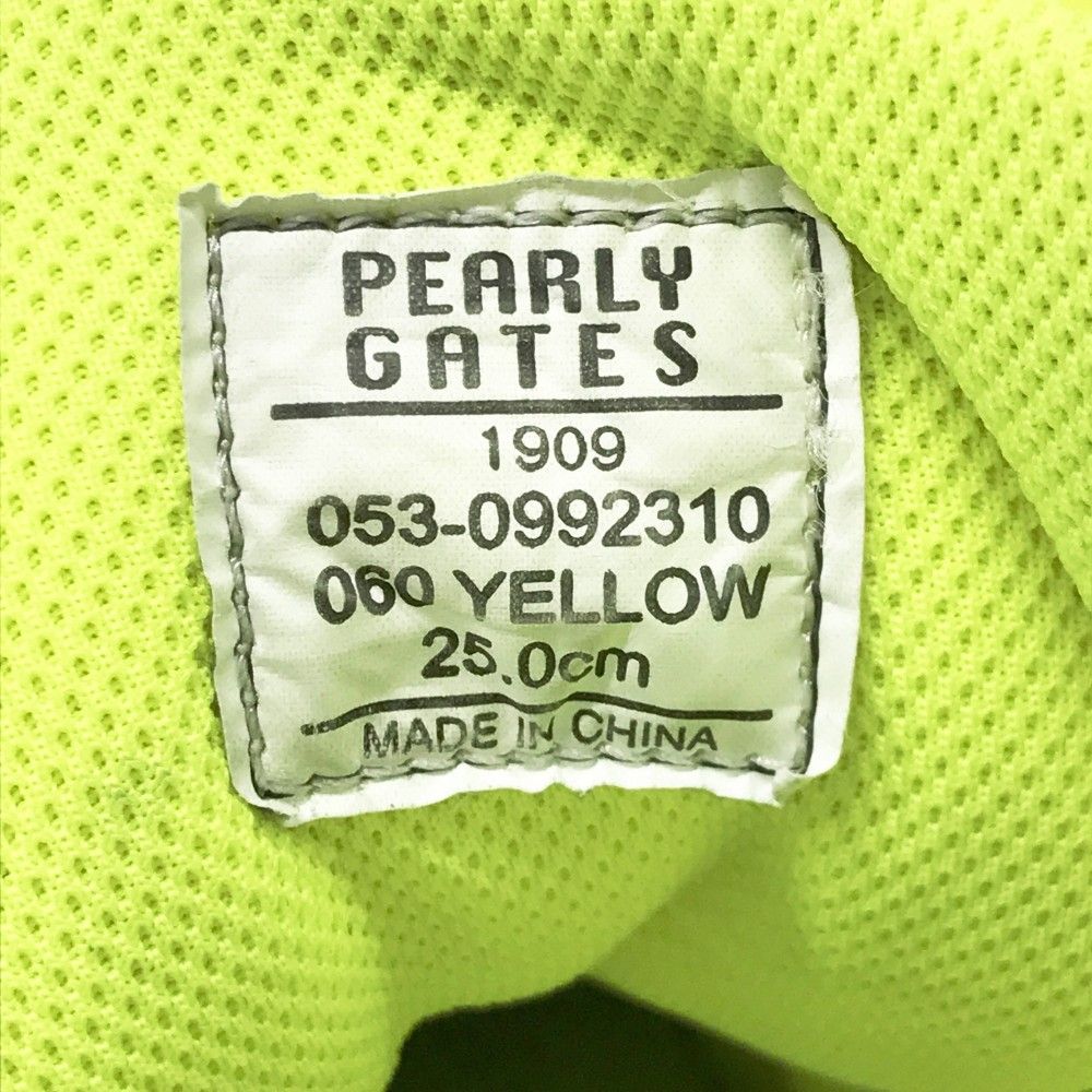 PEARLYGATES 053-0992310 イエロー ゴルフシューズ 箱あり PEARLYGATES 053-0992310 イエロー ゴルフシューズ 箱あり