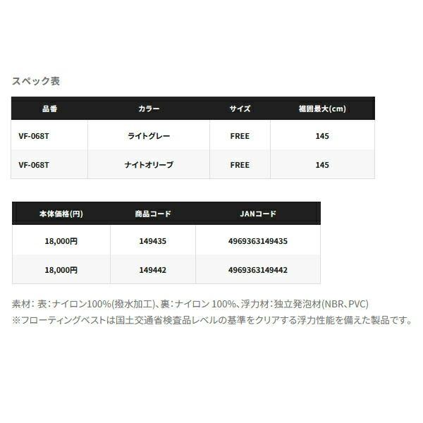  ≪ 25年 新商品 ≫ シマノ ゲームベストライト VF 068 T ナイトオリーブ フリーサイズ その他 ウェア