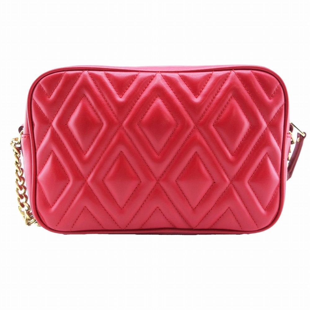 miumiu チェーンショルダーバッグ 赤 中古 レッド（赤）系 MiuMiu