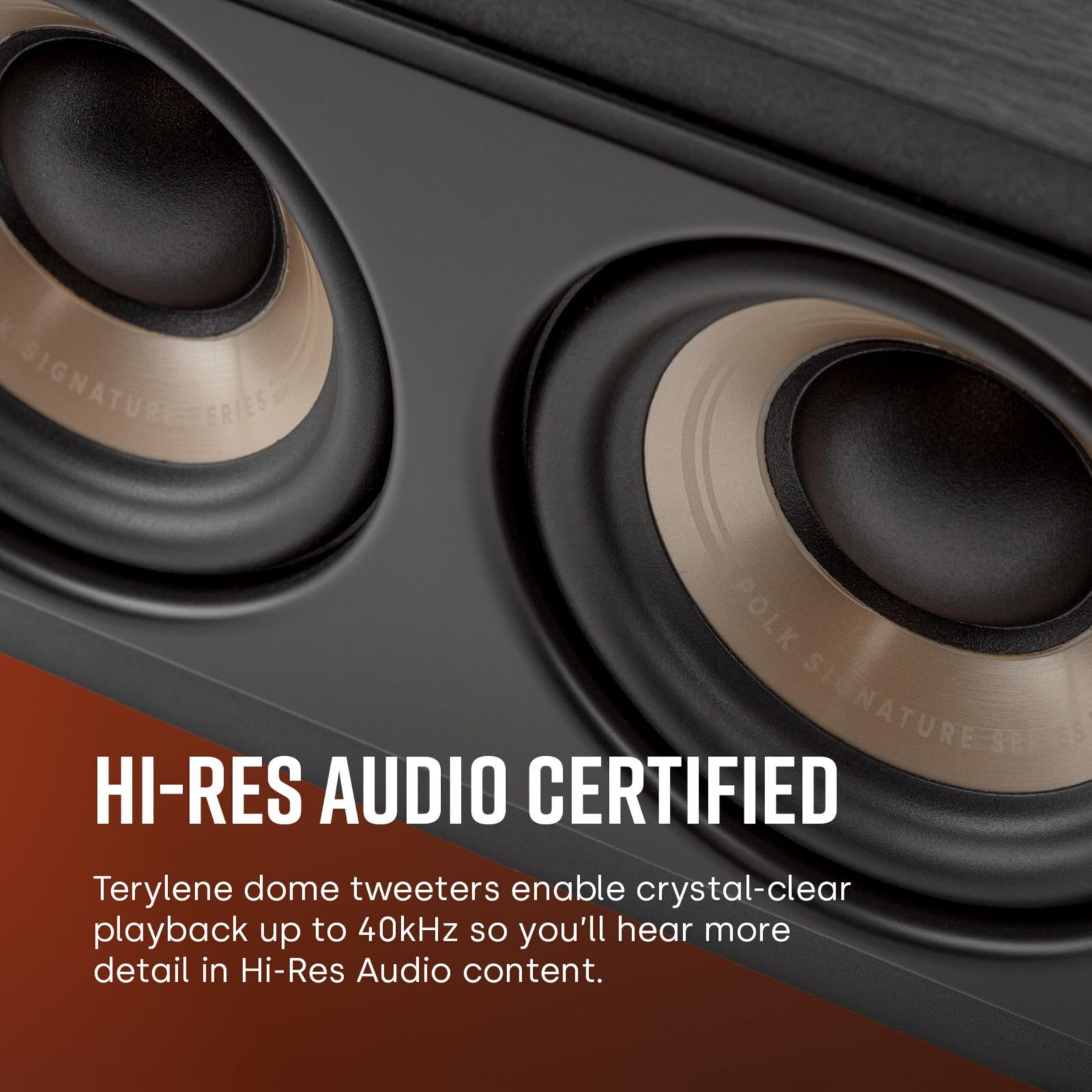 ポークオーディオ POLK AUDIO SIGNATURE ELITE ES35 スリムセンタースピーカー LCR ブラック ES35BLK