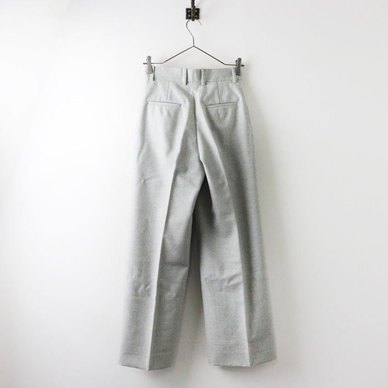 マディソンブルーウールパンツ、お色はグレー、サイズM相当 美品 マディソンブルー MADISONBLUE WIDE SLACKS WOOL FLANNEL