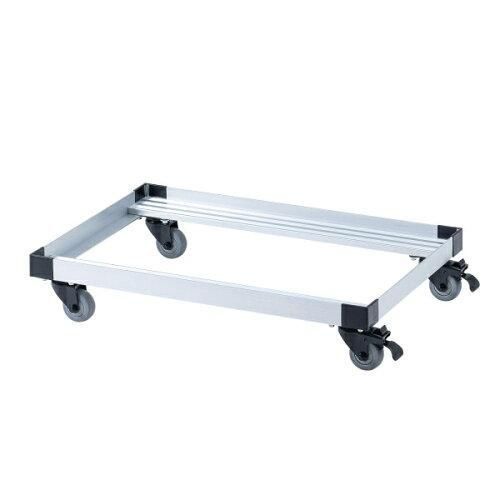 3営業日で発送 SANWASUPPLY サンワサプライ アルミドーリー コンテナ用台車 75リットル仕様 CART-FA975SV