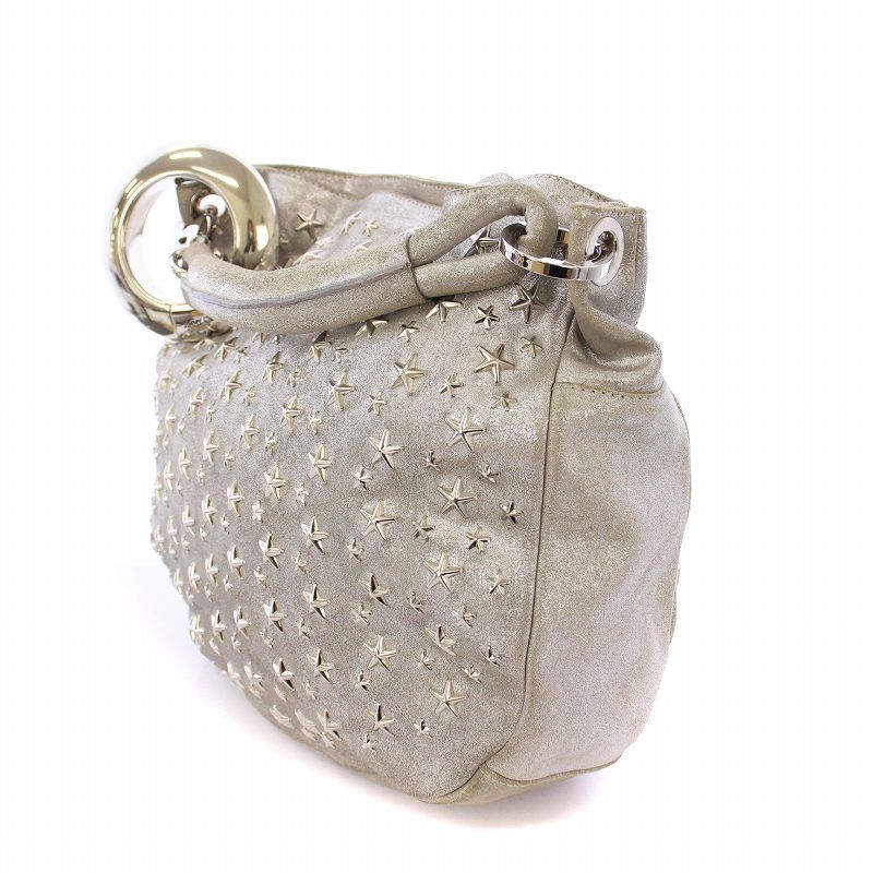 ジミーチュウ JIMMY CHOO ワンハンドルバッグ レザー スタッズ
