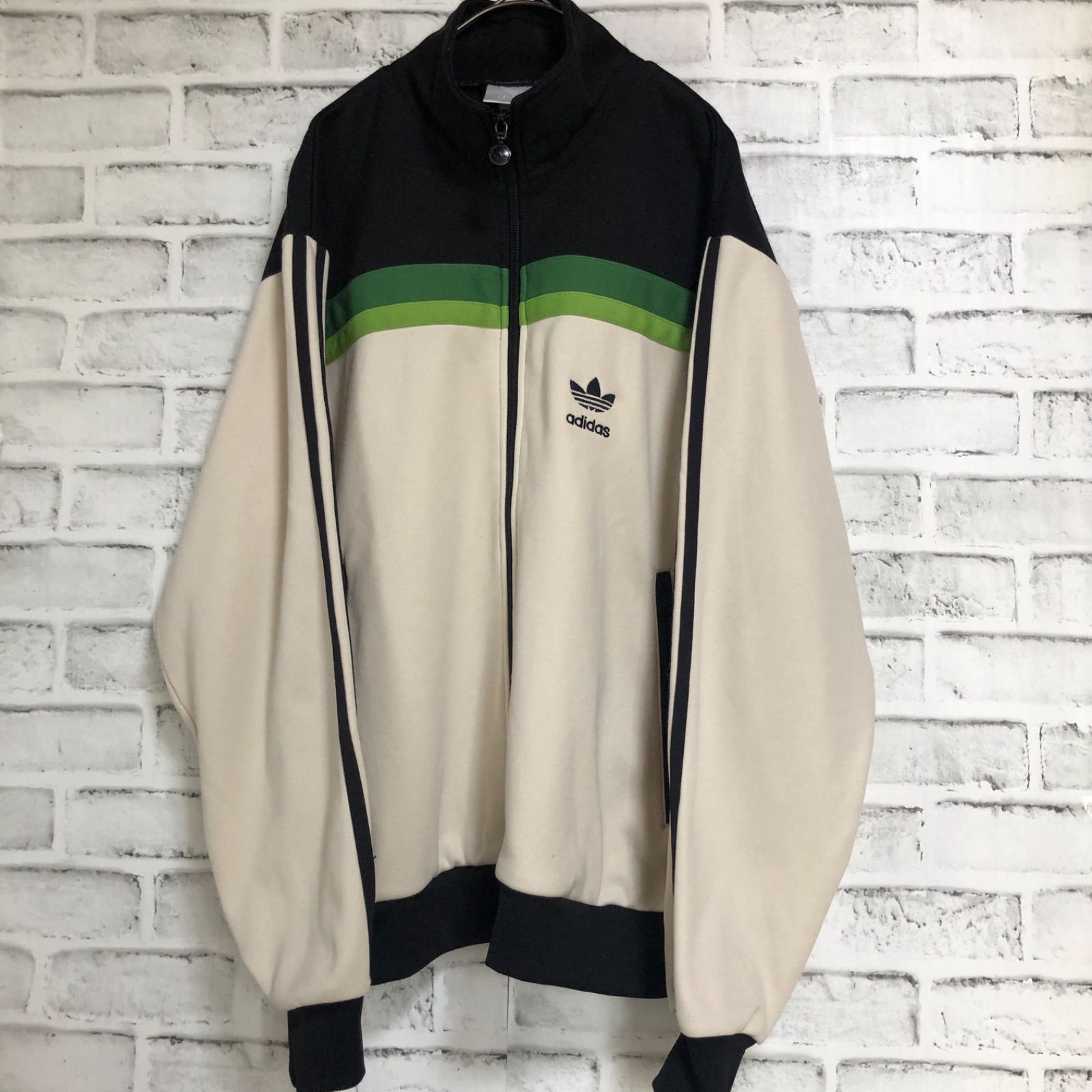 希少XL⭐️80s adidas トラックジャケット/ジャージ 刺繍トレファイル 