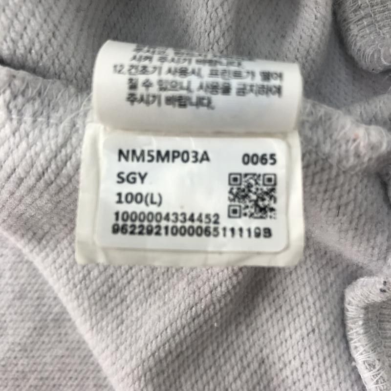 中古】THE NORTH FACE ハーフジップアップスウェット L ホワイト