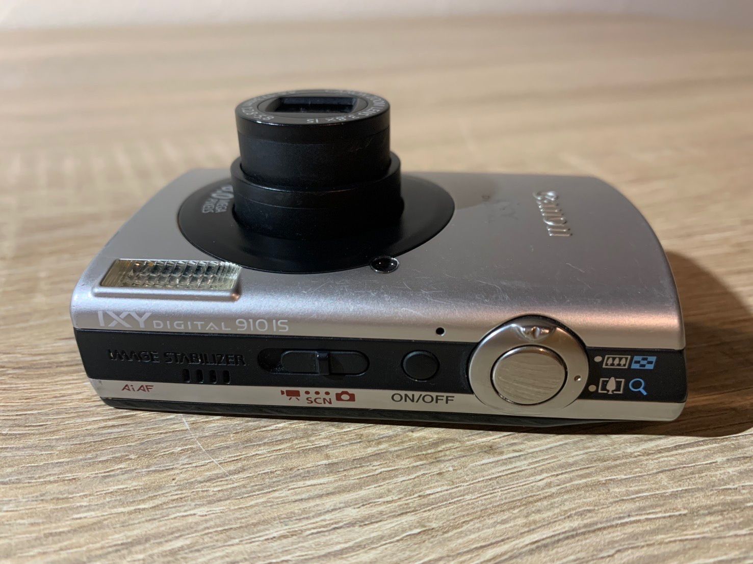 5986 Canon IXY DIGITAL 910 IS シルバー デジカメ ジャンク品