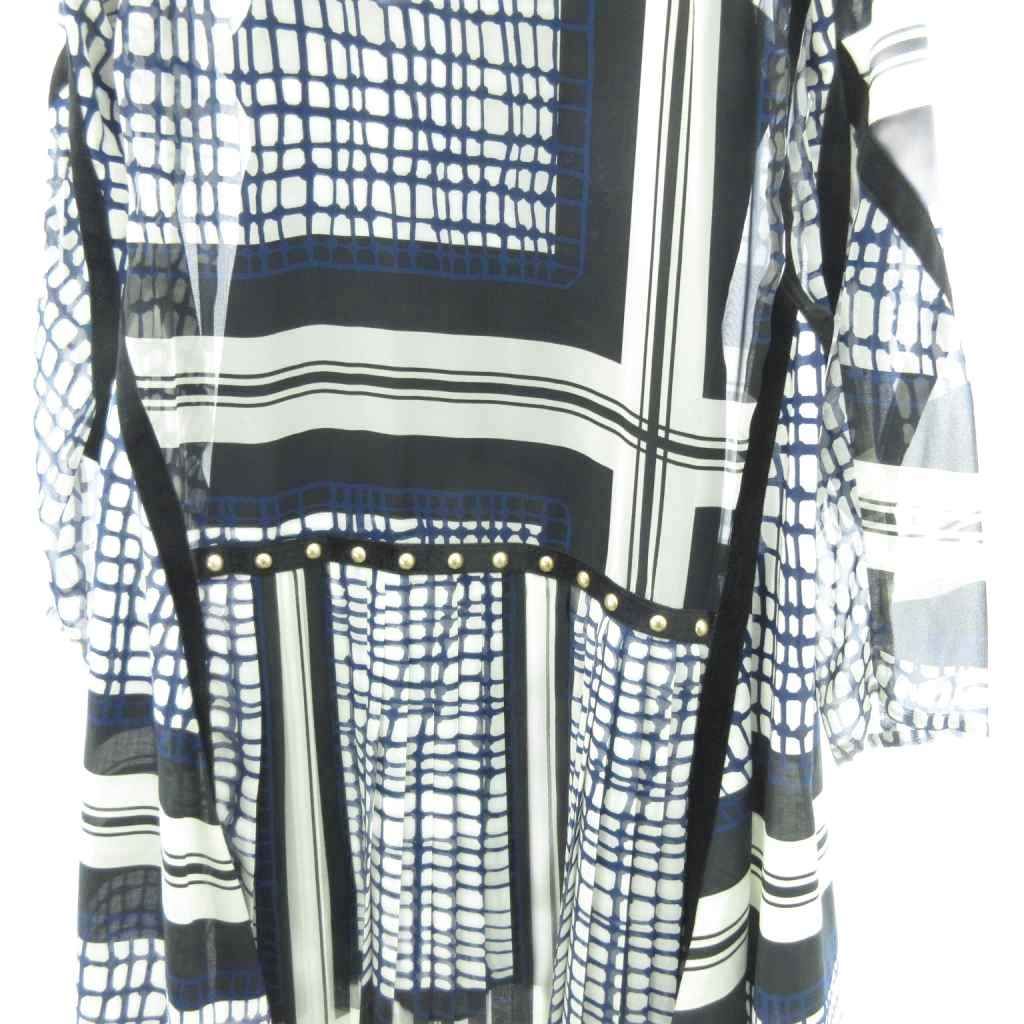 サカイ sacai 美品 プリーツ チェック ワンピース スカート スタッズ  