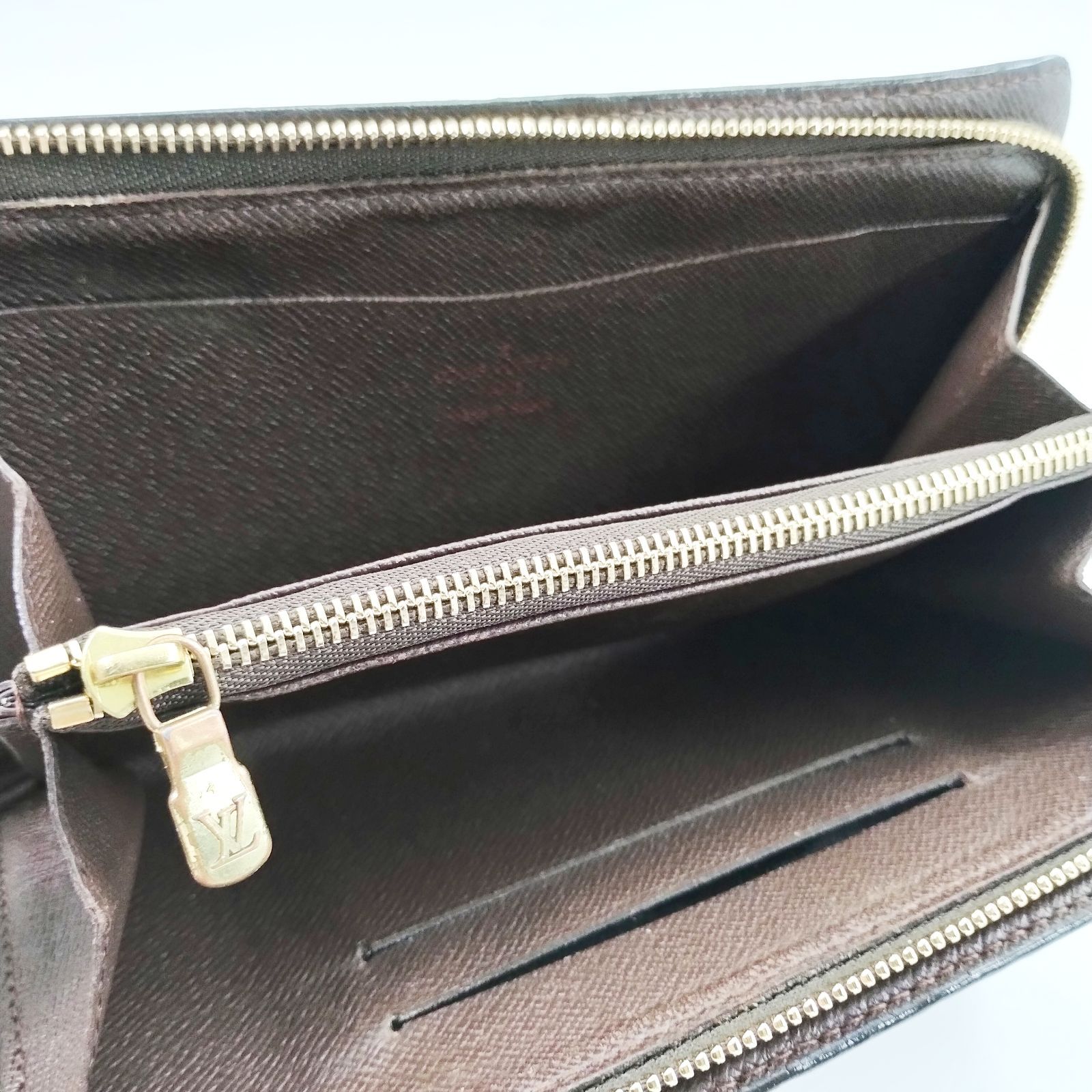 Louis Vuitton ダミエ ラウンドファスナー ラウンドジップ 長 Louis Vuitton ダミエ ラウンドファスナー ラウンドジップ 長