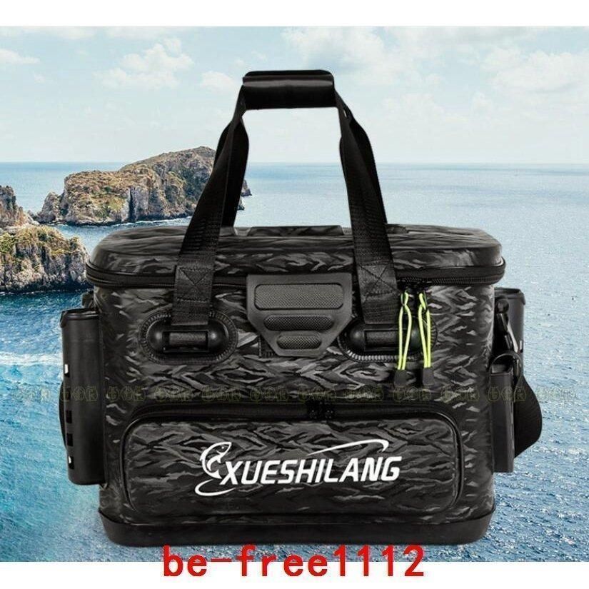 タックルバッグフィッシングバッグアウトドアバッカンEVAロッドスタンド付釣魚釣りフィッシング釣り具エサ餌水汲み多機能バケツ収納防水軽