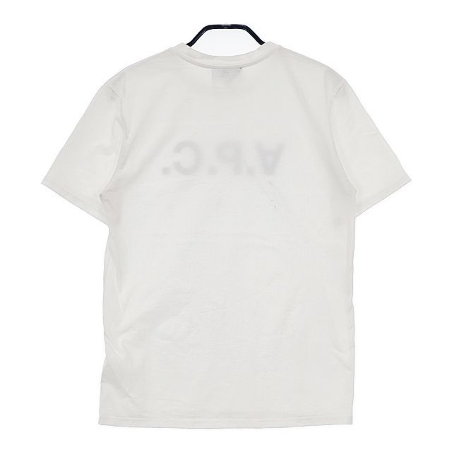 アーペーセー 半袖Ｔシャツ 反転ロゴカットソー レディース SIZE S A.P.C. 中古 A.P.C - A.P.C. 反転ロゴ 半袖Tシャツ カットソー ホワイト