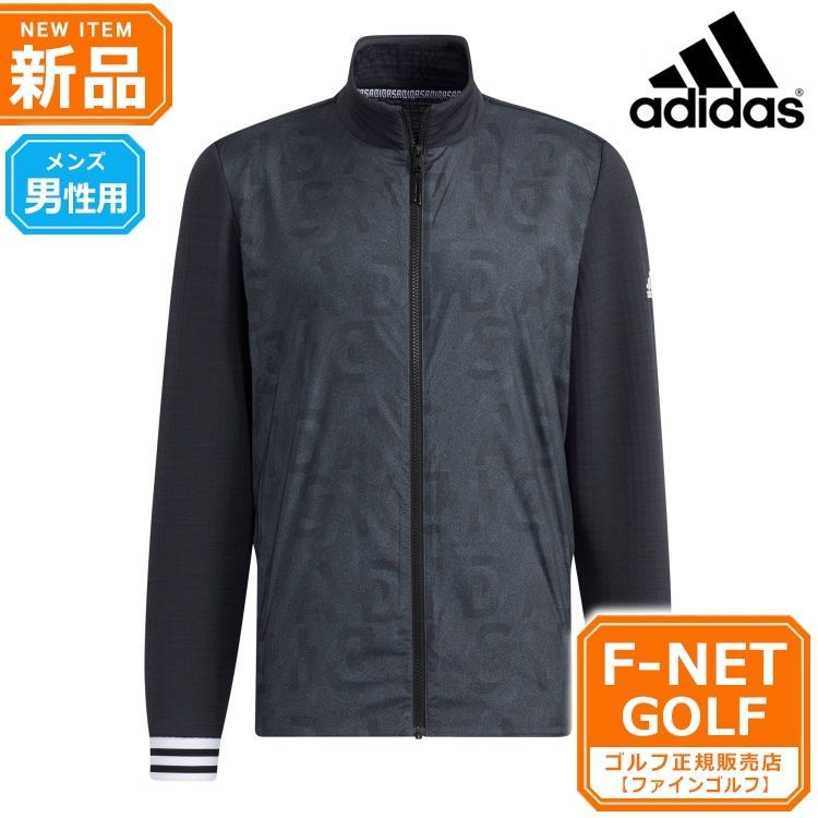 ブラック】秋 冬 モデル adidas アディダス ゴルフウェア BO218 PRIMEGREEN ファブリックミックス 防風 長袖 フルジップ  スウェット [ストレッチ] （メンズ） - メルカリ