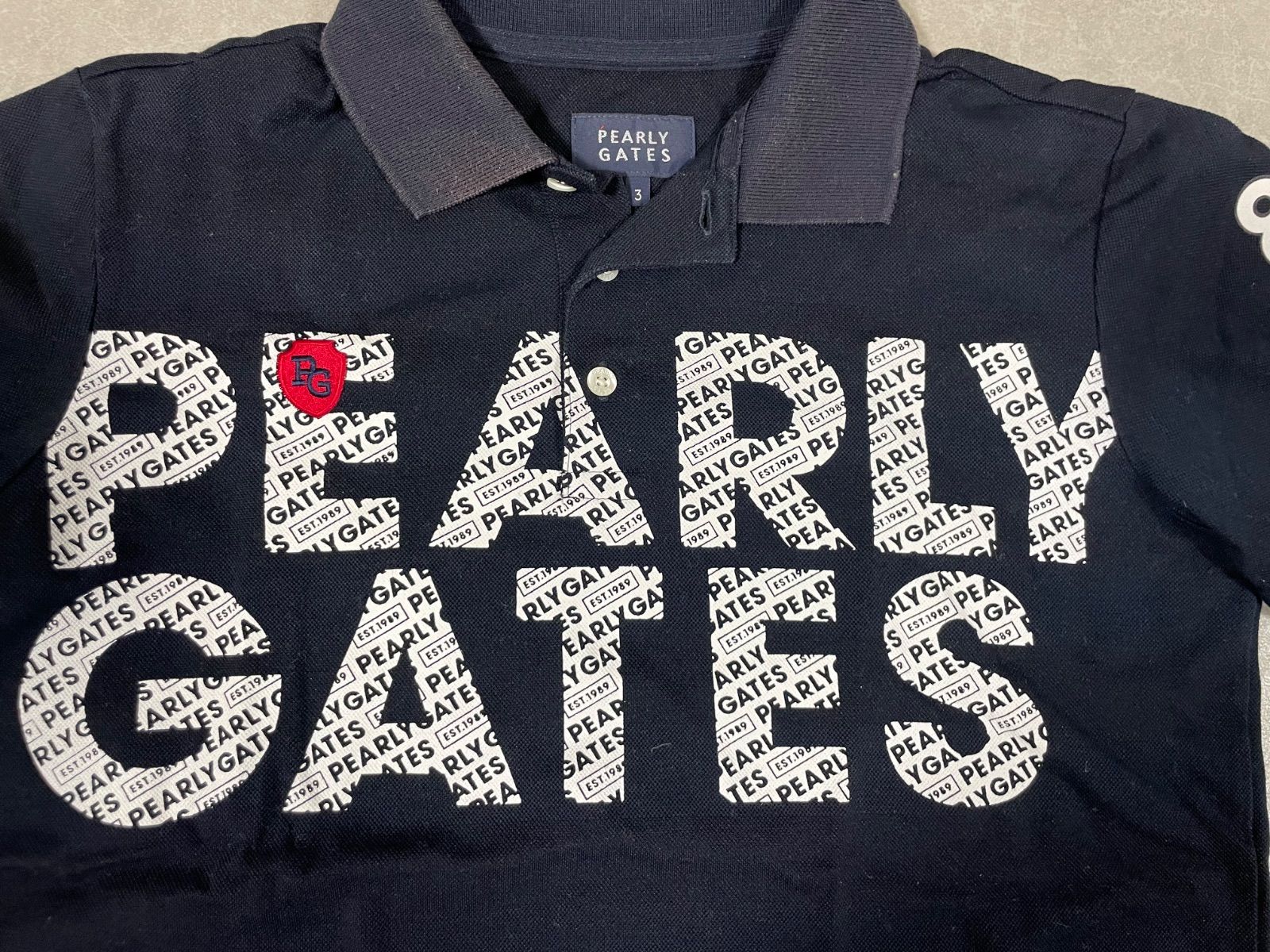 PEARLY GATES パーリーゲイツ 半袖ポロシャツ サイズ3 【管理番号9080