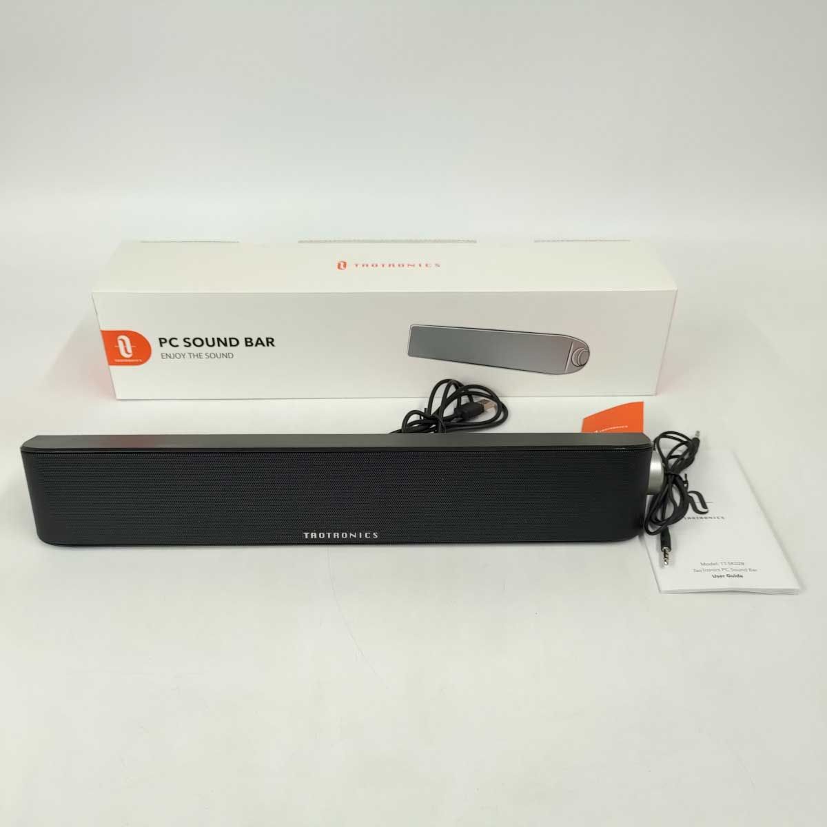 TAOTRONICS Bluetooth USBスピーカー コンパクト サウンドバー TT