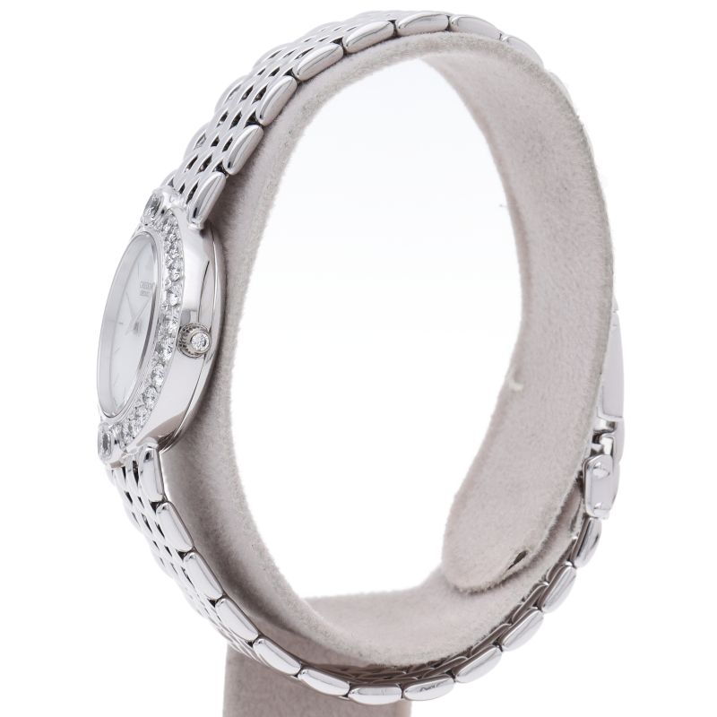 セイコー クレドール レディース時計 ダイヤベゼル オパール 4N70-5032