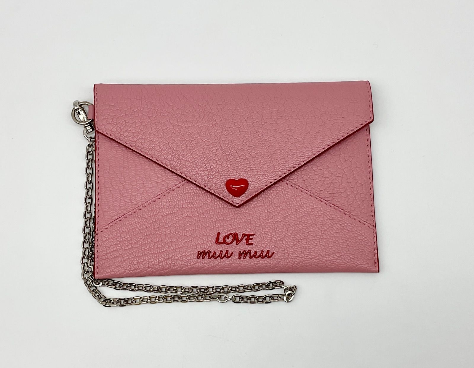 マドラス ラブ カードケース ミュゥミュウ MIUMIU ミュウミュウ マドラス ラブ カードケース レザー 限定 【中古